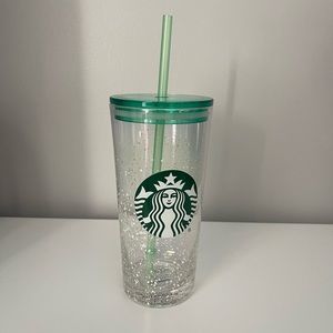 Snowfall Glass Starbucks Cup